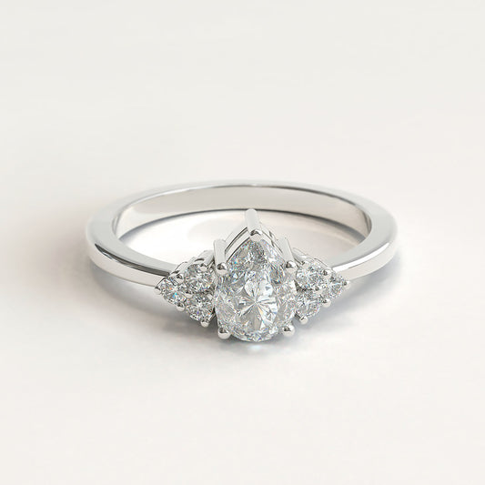 Pear Cut Diamond Engagement Ring