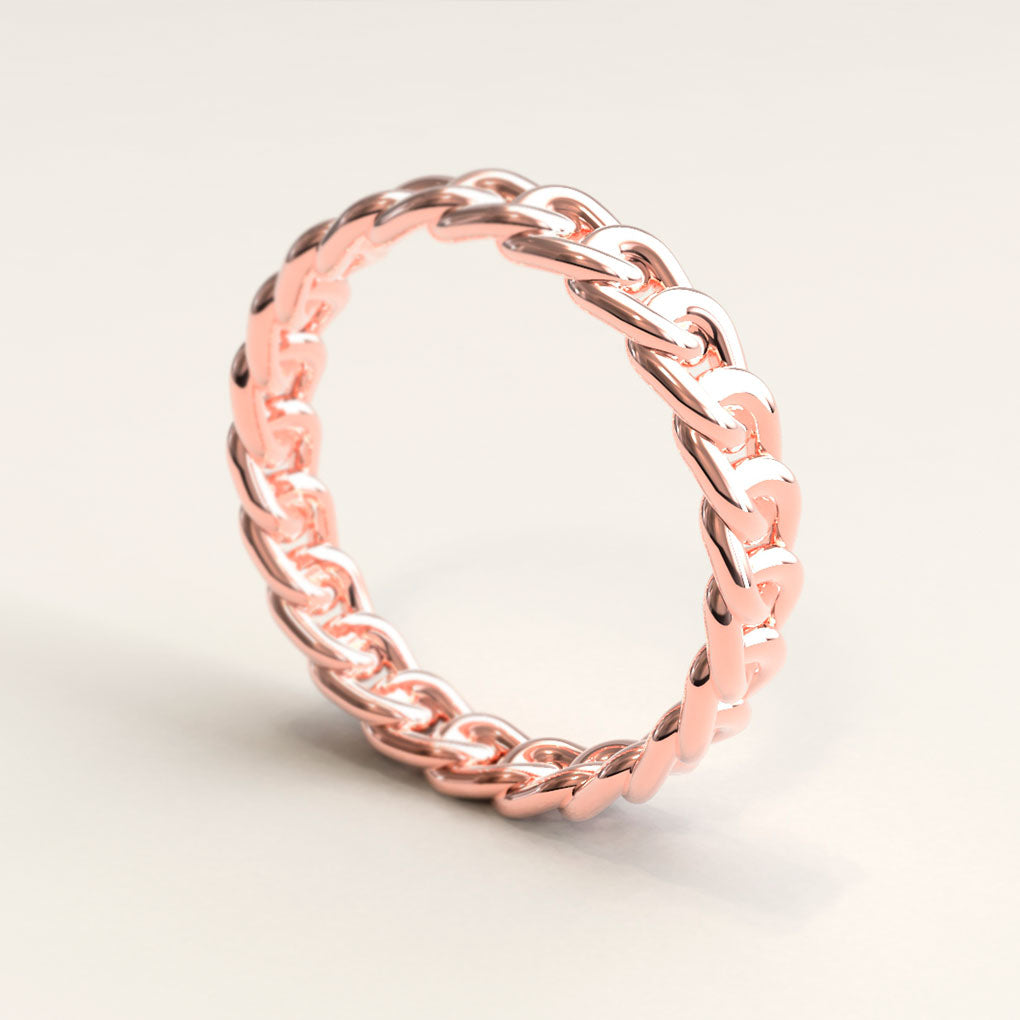 Chain Ring Gold / 3